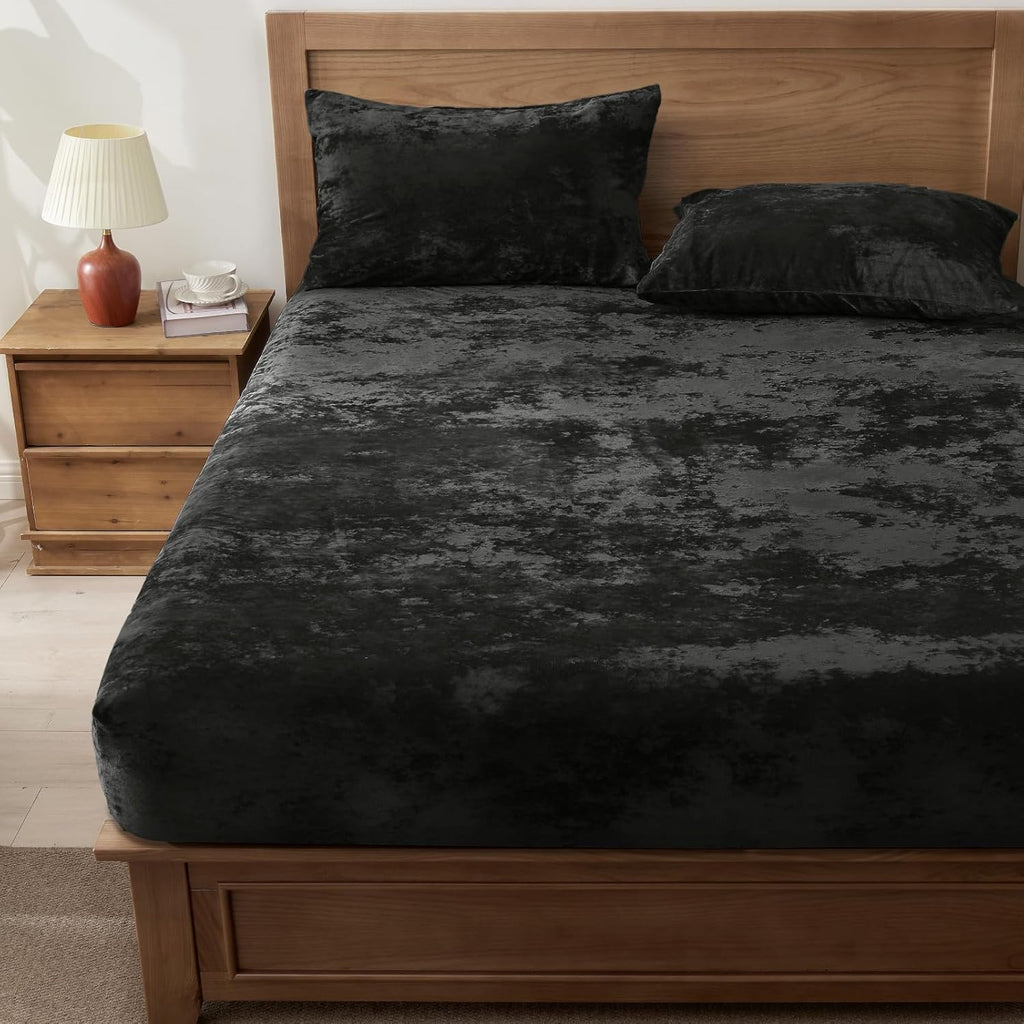 Black Velvet Fitted Sheet