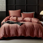 Blush Pink Velvet Duvet Set