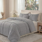 Cozy Line Gray Bed Set