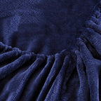 Navy Fleece Fitted Sheet