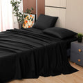 Poly Cotton Black Flat Sheet