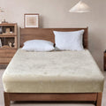 Beige Fleece Fitted Sheet