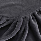 Charcoal Fleece Fitted Sheet
