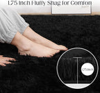 Black Shaggy Carpet