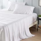 White Satin Bed Set