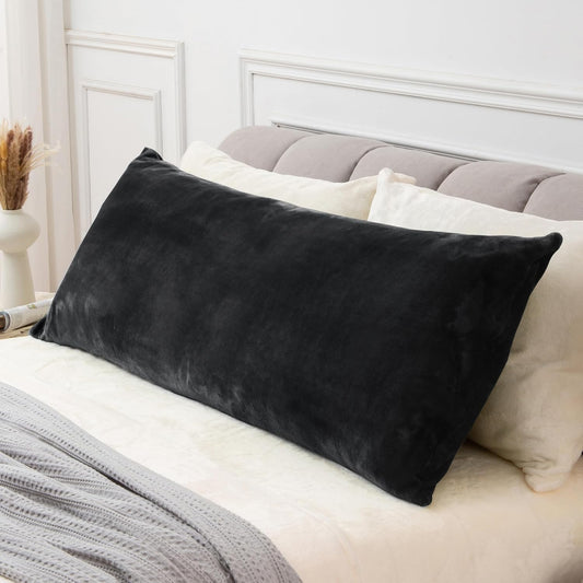 Black Fleece Body Pillow