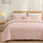 Cozy Line Blush Pink Bed Set