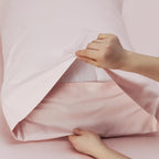 Tea Pink Satin Bed Set