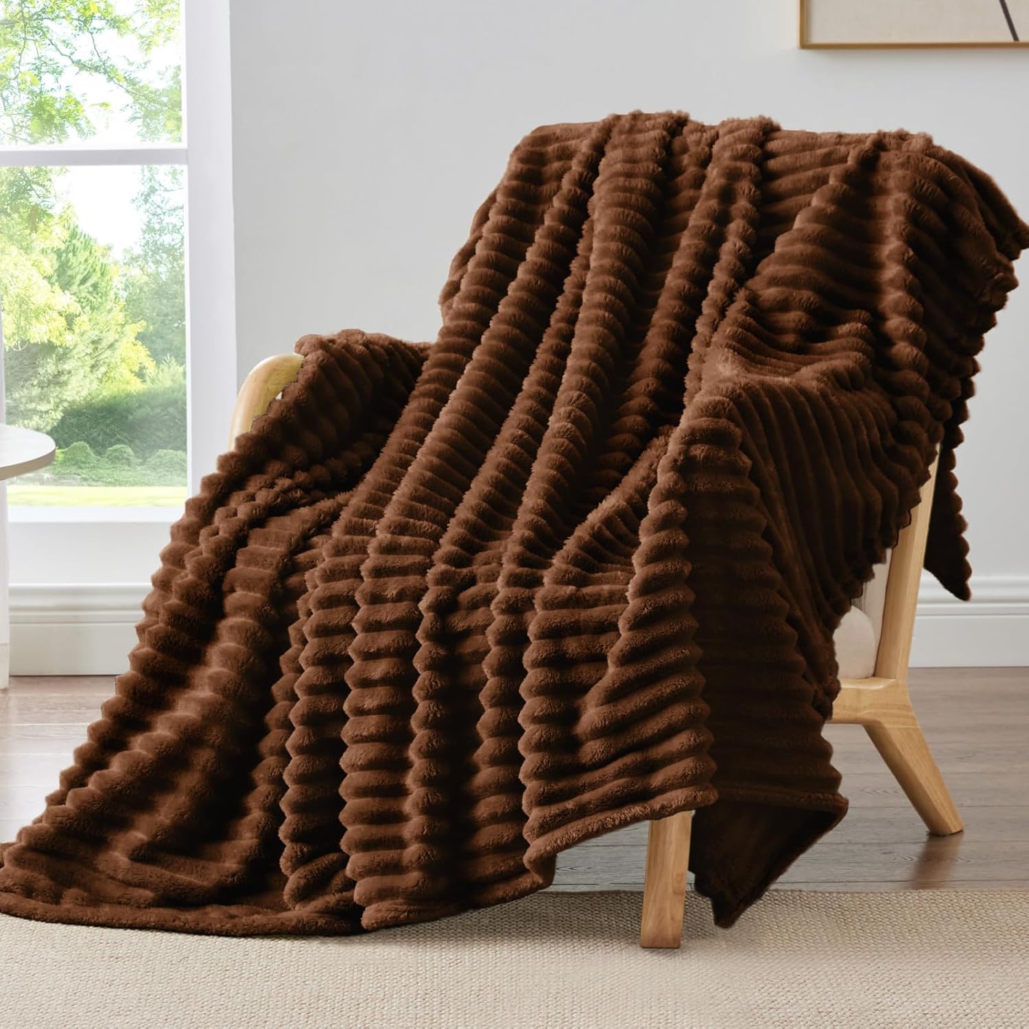 Fleece Bumblebee Chocolate Blanket