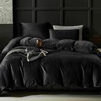 Black Velvet Duvet Set