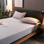 Silver Fleece Fitted Sheet