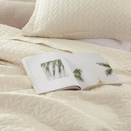 Autumn Bliss Beige Bed Spread