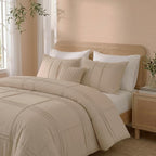 Cozy Line Beige Bed Set