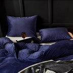 Violet Velvet Duvet Set