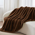 Fleece Bumblebee Chocolate Blanket