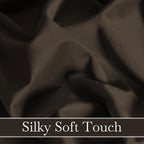 Jaguar Dark Brown Velvet Curtains