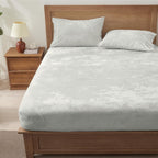 Silver Velvet Fitted Sheet