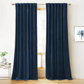 Jaguar Navy Blue Velvet Curtains
