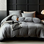 Silver Velvet Duvet Set