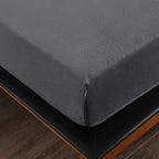 Charcoal Fleece Fitted Sheet