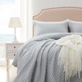 Diamond Echo Silver Bedspread