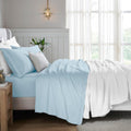 Imperial line Egyption Cotton Bed Set Sky Blue Bed Set