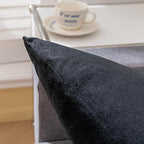 Black Velvet Cushion Pair
