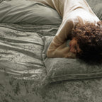 Smokey Textured Velvet Duvet Set