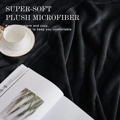 Midnight Black Summer Throw