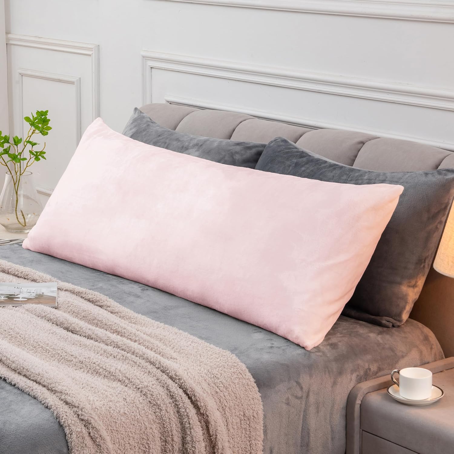 Pink Fleece Body Pillow