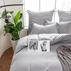 DualWeave Satin Silver Bed Set