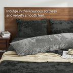 Grey Velvet Body Pillow