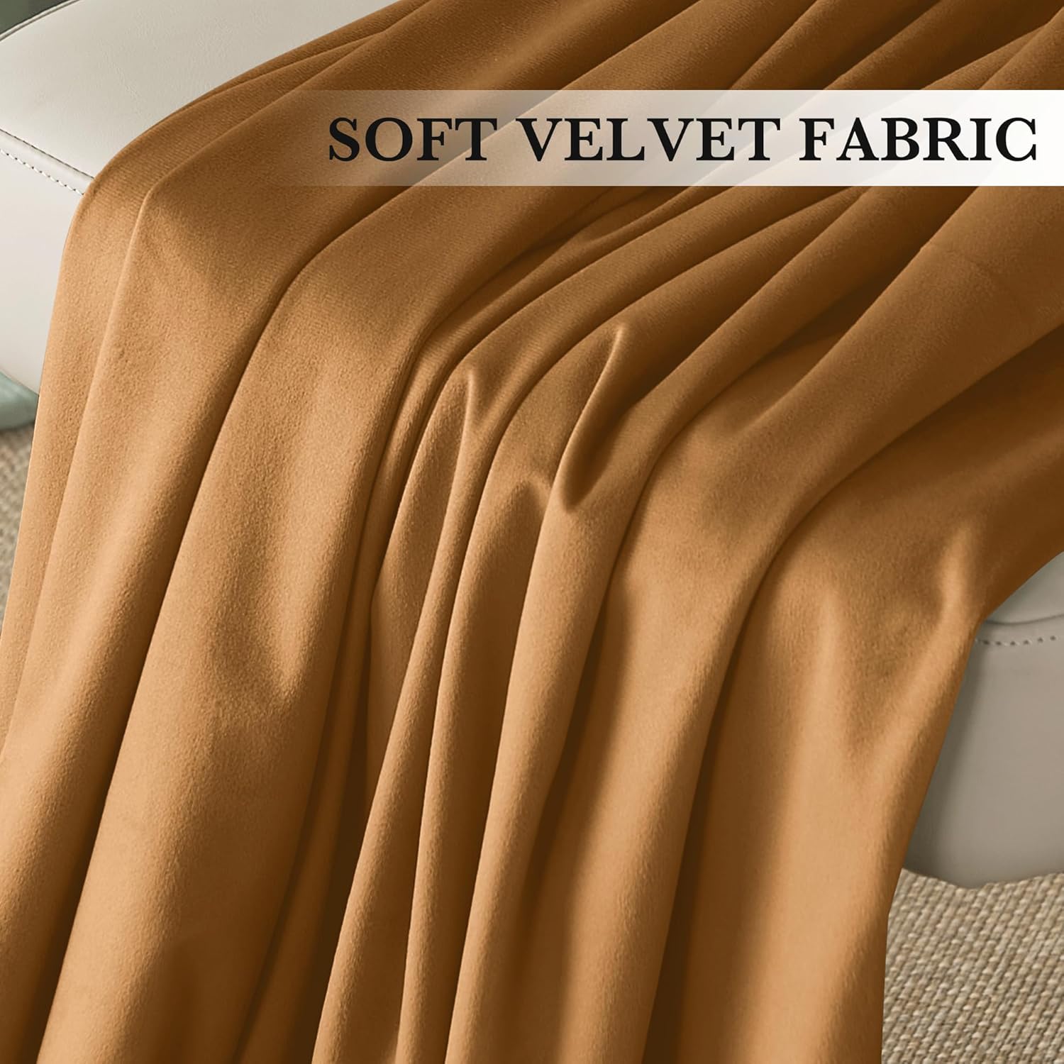 Jaguar Bronze Velvet Curtains