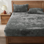 Charcoal Velvet Fitted Sheet