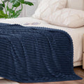 Fleece Bumblebee Blue Blanket