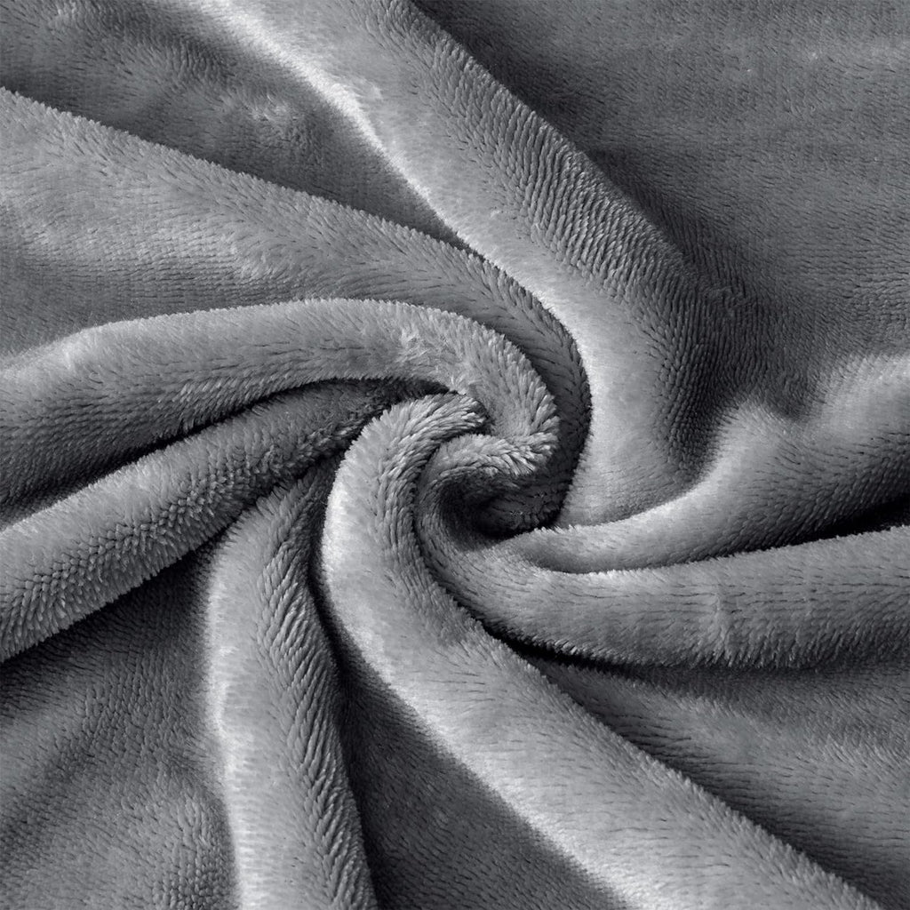 Silver Fleece Body Pillow