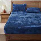 Navy Velvet Fitted Sheet