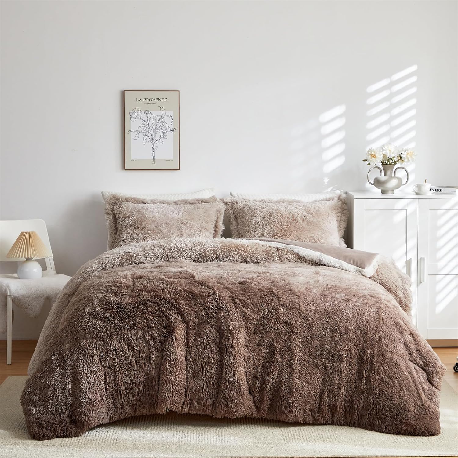 Shaggy Mink Bed Set
