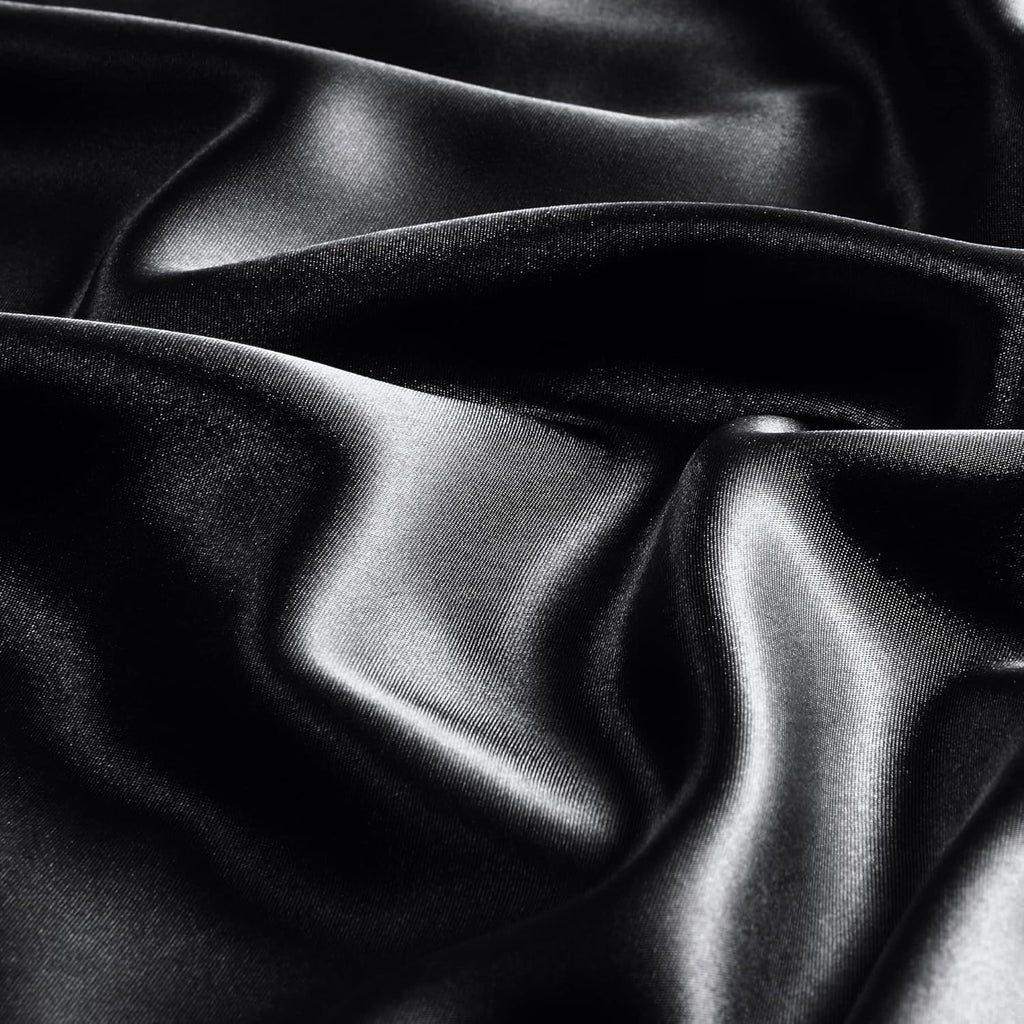 Black Silk Body Pillow