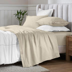 Imperial line Egyption Cotton Bed Set Ivory Bed Set