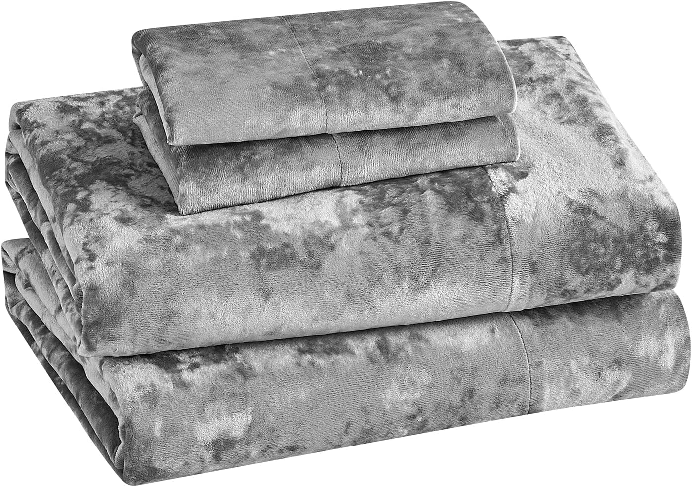 Velvet Grey Bed Set