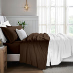 Imperial line Egyption Cotton Bed Set Brown Bed Set
