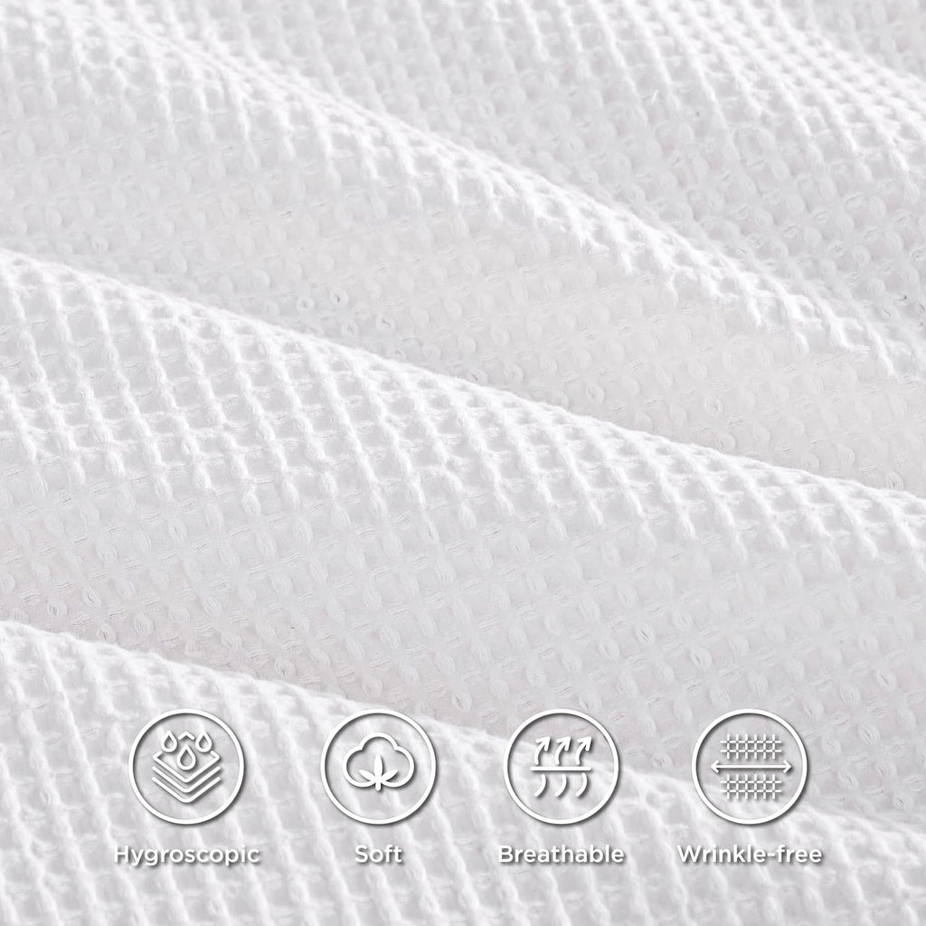 White Waffle Weave Duvet Set
