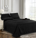 DualWeave Satin Black Sheet Set