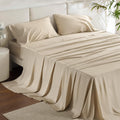 Beige Satin Bed Set