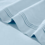 Imperial line Egyption Cotton Bed Set Sky Blue Bed Set