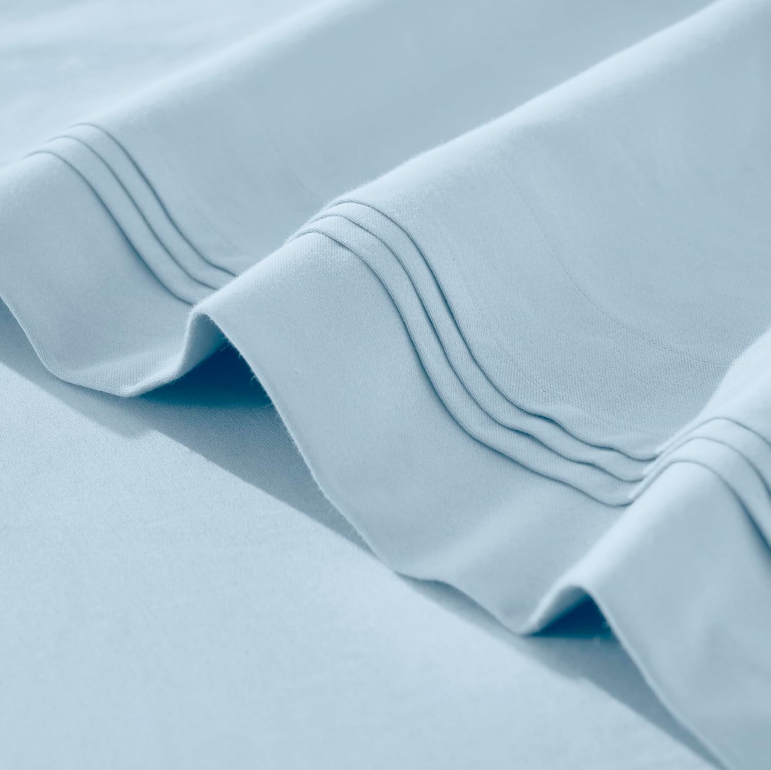 Imperial line Egyption Cotton Bed Set Sky Blue Bed Set