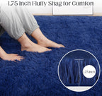 Navy Shaggy Carpet