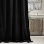 Jaguar Black Velvet Curtains