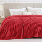 Fleece Bumblebee Red Blanket